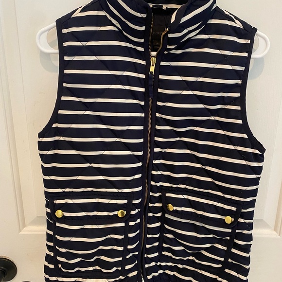 J. Crew Quilted Striped Excursion Vest - Picture 4 of 6